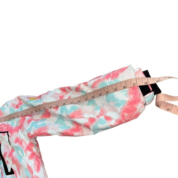 GEMYSE Hooded Snowboarding  Hooded Jacket  Girl’s L Watercolor Flowers Pink Blue - Picture 11 of 14